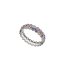Anillo plata de salvatore con circonita multicolor talla 18